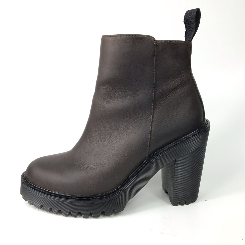 Dr. Martens Brown Ankle Booties with Timeless Style